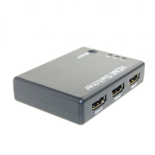 Ex-Pro® AV-Pro 3 to 1 Port HDMI Switcher V1.3b 3D Supported, IR Remote Switching