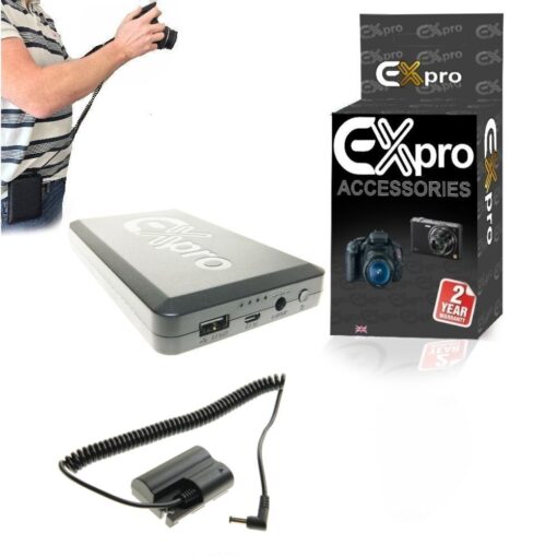 Ex-Pro® Canon BP-511 DR-400 On-The-Move 16000mAh Rechargeable Battery Power System replacing Battery Grip Battery for Canon