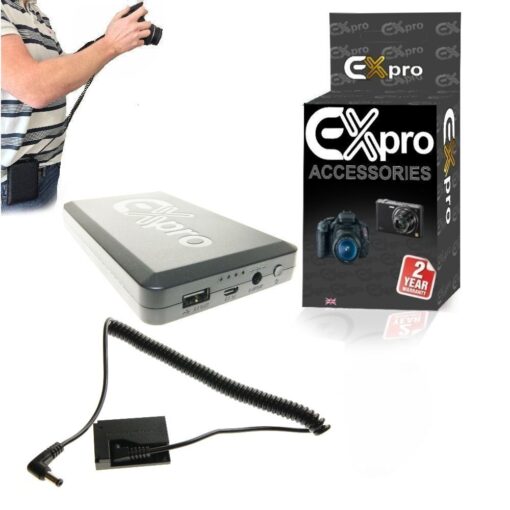 Ex-Pro® Canon DR-E15 LP-E12 On-The-Move 16000mAh Rechargeable Battery Power System replacing Battery Grip Battery for Canon