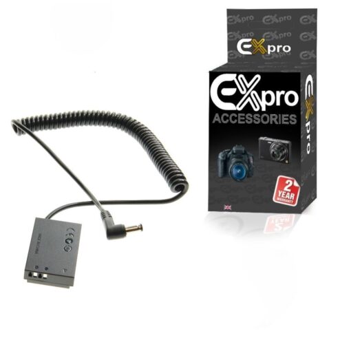Ex-Pro® Canon DR-E15 LP-E12 Coupler Cable for Ex-Pro Rechargeable Battery Power System for Canon
