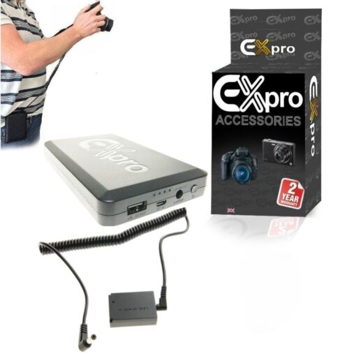 Ex-Pro® Canon DR-E12 LP-E12 On-The-Move 16000mAh Rechargeable Battery Power System replacing Battery Grip Battery for Canon