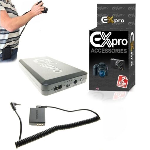 Ex-Pro® Canon DR-E17 LP-E17 On-The-Move 16000mAh Rechargeable Battery Power System replacing Battery Grip Battery for Canon