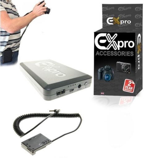 Ex-Pro® Canon DR-50 NB-7L On-The-Move 16000mAh Rechargeable Battery Power System replacing Battery Grip Battery for Canon