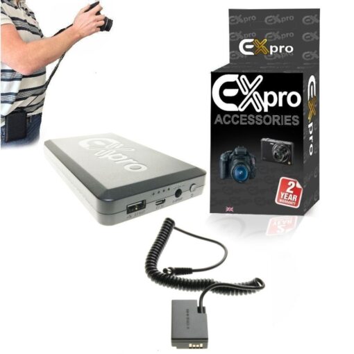 Ex-Pro® Canon DR-E18 LP-E17 On-The-Move 16000mAh Rechargeable Battery Power System replacing Battery Grip Battery for Canon