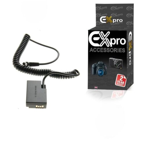 Ex-Pro® Canon DR-E18 LP-E17 Coupler Cable for Ex-Pro Rechargeable Battery Power System for Canon