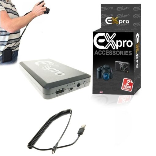 Ex-Pro® Canon CA-110, CA-110E, CA110 On-The-Move 16000mAh Rechargeable Battery Power System replacing Battery Grip Battery for Can...