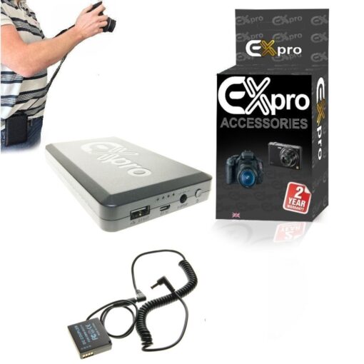 Ex-Pro® Panasonic DMW-DCC11 DMW-BLE9E On-The-Move 16000mAh Rechargeable Battery Power System replacing Battery Grip Battery for Pa...