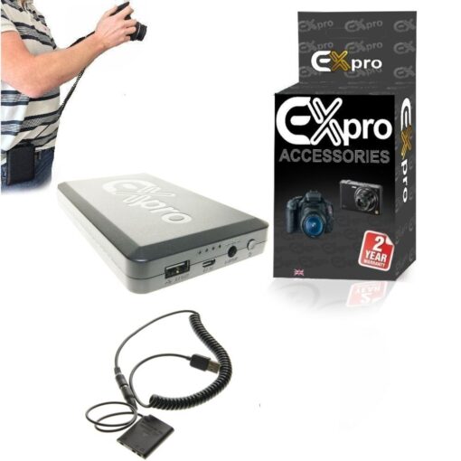 Ex-Pro® Fuji CP-45 NP-45 NP-45A On-The-Move 16000mAh Rechargeable Battery Power System replacing Battery Grip Battery for Fuji Fin...