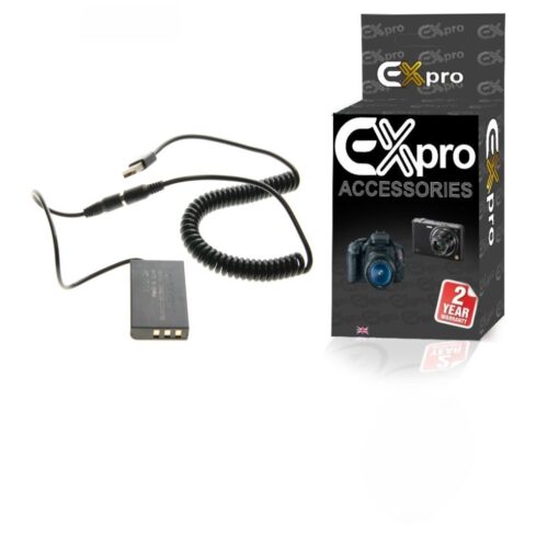 Ex-Pro® Fuji CP-95 NP-95 Coupler Cable for Ex-Pro Rechargeable Battery Power System for Fuji Finepix