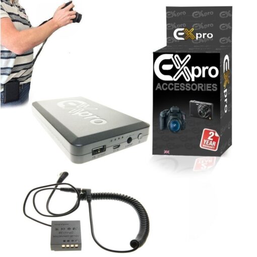 Ex-Pro® Fuji CP-W126 NP-W126 On-The-Move 16000mAh Rechargeable Battery Power System replacing Battery Grip Battery for Fuji Finepi...