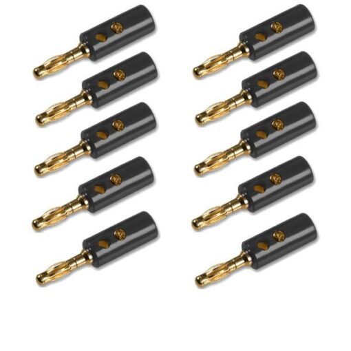 Ex-Pro® Banana Plugs - 10 Pack [BLACK]