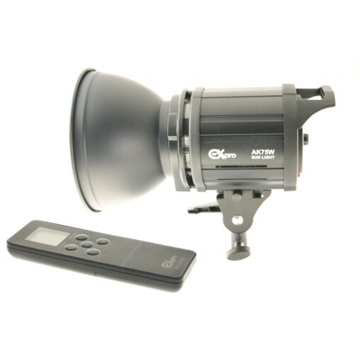 Ex-Pro LED-AK75W 5700K ±200K LED Video Light with Bowens Mount Continous Light - 75w 7500lm - Wireless Remote Version