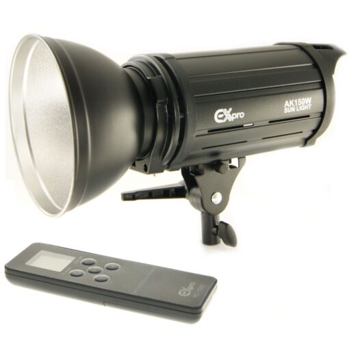 Ex-Pro LED-AK150W 5700K ±200K LED Video Light with Bowens Mount Continous Light - 150w 15000lm - Wireless Remote Version