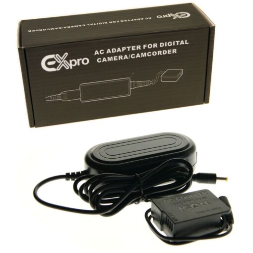Ex-Pro® Panasonic DMW-AC8 AC Mains Power Supply Adapter & DMW-DCC8E Battery coupler kit