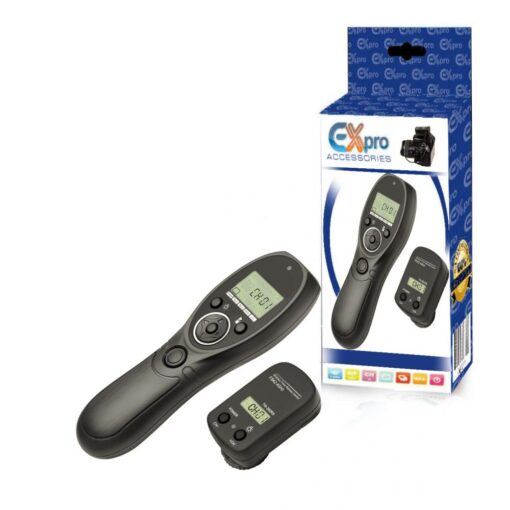 Ex-Pro Wireless-Pro RS-80N3 2.4GHz LCD Timer Remote Switch Control for Canon DSLR Cameras