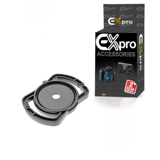 Ex-Pro Universal 43mm / 46mm / 55mm Lens Cap Holder Buckle for SLR Camera - Black