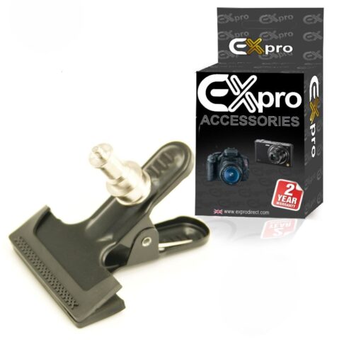 Ex-Pro Studio Clip with Spigot and 1/4'' Screw and Rubber Protector Cover