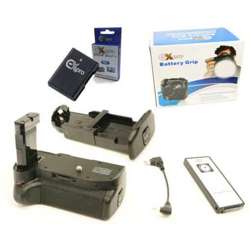 Ex-Pro® Power Grip Nikon MB-D5100 (EN-EL14) Series for Nikon D5100, with Infrared remote shutter release (Includes 4 x EN-EL14)