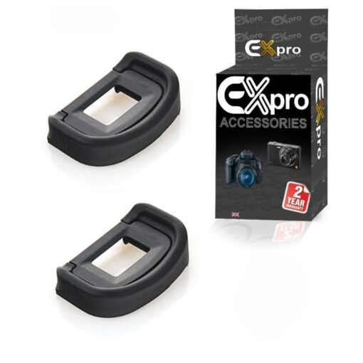 Ex-Pro Replacement Eye-piece cap/Eyecup [EG] for Canon EOS series [See description for models] [Pack of 2]