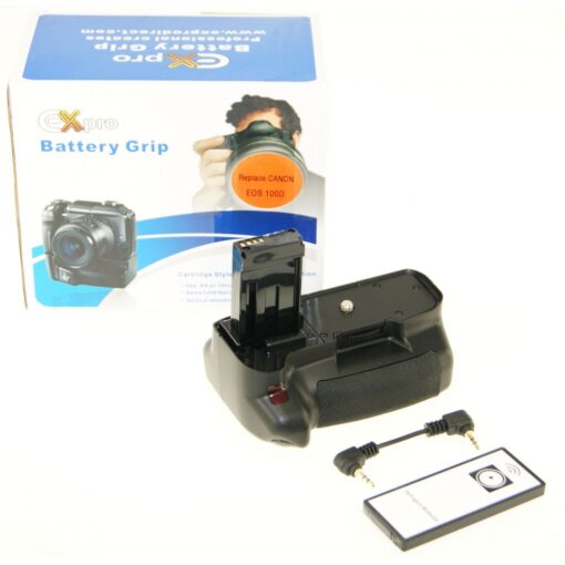 Ex-Pro® Vertical Power Grip Canon BG-100D Series with Infrared Remote Release for Canon EOS 100D