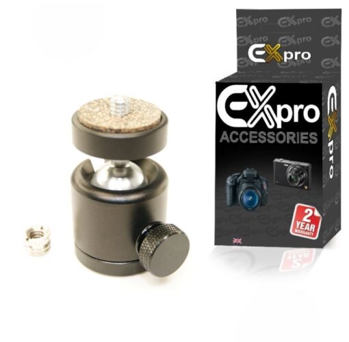 Ex-Pro® Professional Quality Mini Ball head with Lock