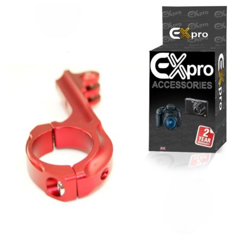 Ex-Pro® Bike Motorcycle Bicycle Aluminium below Handlebar mount adapter for Gopro HD Hero3+ Hero3 Hero2 - Red