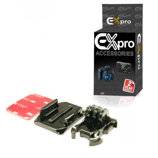 Ex-Pro® GoPro 3M Adhesive Quick release base plates and horizontal Surface mount for GoPro Hero HD, 2, 3, 3+ & 4