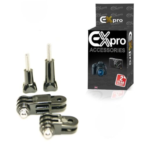Ex-Pro® GoPro 3-Way Pivot Arm Active Link chain mount system. Including 2 x Screws for GoPro Hero HD, 2, 3, 3+ & 4