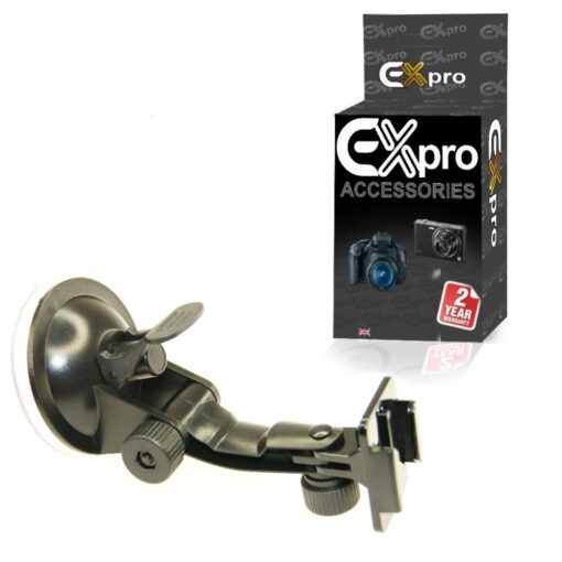 Ex-Pro® GoPro Adjustable Angle Suction Cup Camera Mount with Quick release plate for GoPro Hero HD, 2, 3, 3+ & 4
