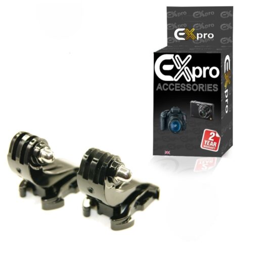 Ex-Pro® GoPro Chest/Helmet Quick release Angle mount for GoPro Hero HD, 2, 3, 3+ & 4 - Pack of 2