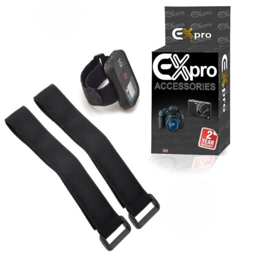 Ex-Pro® GoPro Wifi Remote Control Velcro Wrist Strap for Hero 3+, Hero 4 - Pack of 2