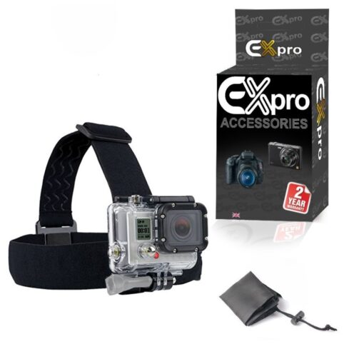 Adjustable Head Strap Camera Mount support for GoPro / Action Cameras
