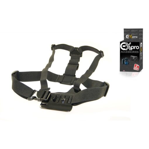 Ex-Pro® GoPro ECH2 Adjustable Chest Mount Harness for GoPro Hero HD, 2, 3, 3+ & 4