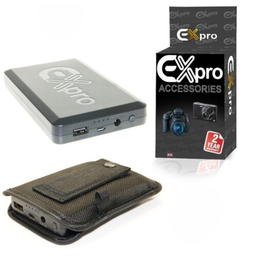 Ex-Pro® On-The-Move 16000mAh Rechargeable Battery Power System replacing for use with Ex-Pro Coupler system for Canon, Nikon and S...