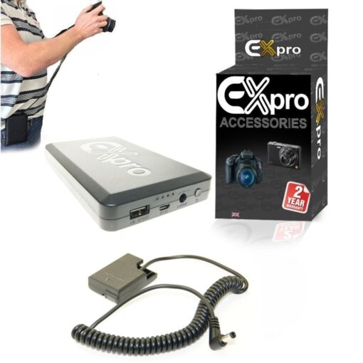 Ex-Pro® Nikon On-The-Move 16000mAh Rechargeable Battery Power System replacing Battery Grip EN-EL14 EP-5A Battery for Nikon