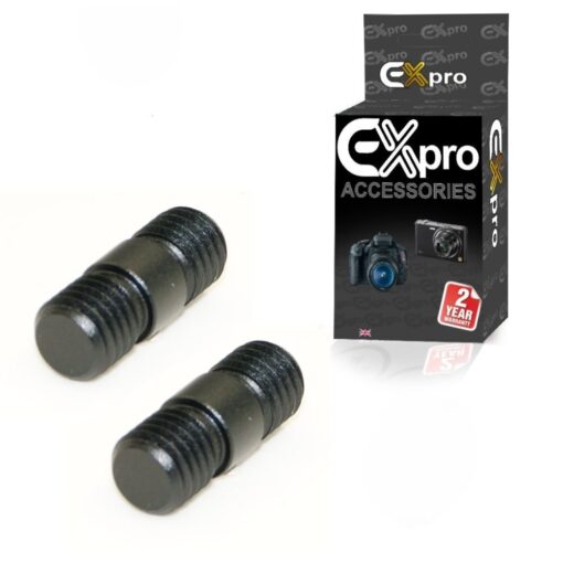 Ex-Pro® 15mm Rail Rod Black Aluminium Alloy Connector M12 with 12mm 20 Threads - Pack of 2