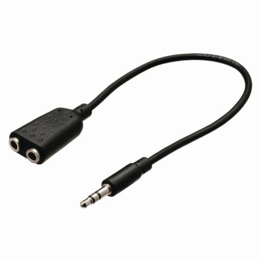 Nedis Stereo Audio Cable | 3.5 mm Male - 2x 3.5 mm Female | 0.2 m | Black