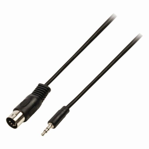Nedis DIN Audio Cable | DIN 5-pin Male - 3.5 mm Male | 2.0 m | Black