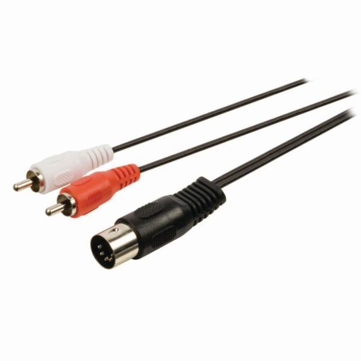 Nedis DIN Audio Cable | DIN 5-pin Male - 2x RCA Male | 1.0 m | Black