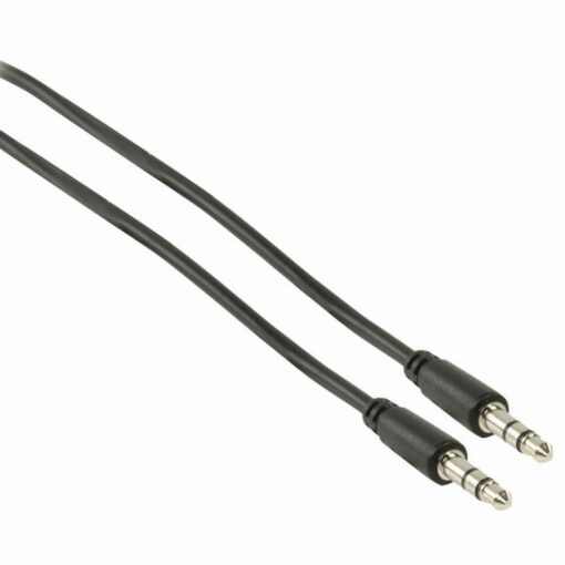 Nedis Stereo Audio Cable | 3.5 mm Male Slim - 3.5 mm Male Slim | 1.0 m | Black