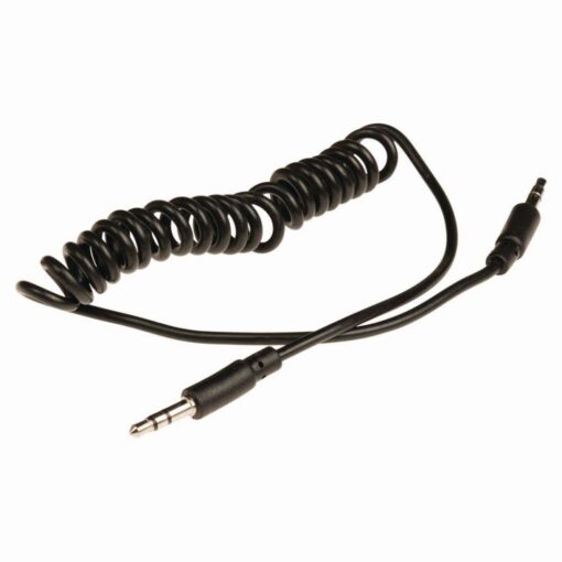 Nedis Stereo Audio Coiled Cable | 3.5 mm Male - 3.5 mm Male | 1.0 m | Black