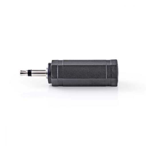 Nedis Mono Audio Adapter | 3.5 mm Male - 6.35 mm Female | 10 pieces | Black