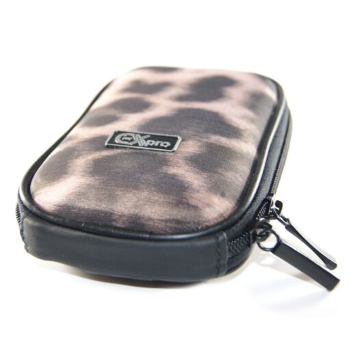 Ex-Pro® Expression Collection -  Leopard Skin - Hard Clam Shock proof Digital Camera Case Bag (Cameras upto 95mm x 65mm x 25mm)