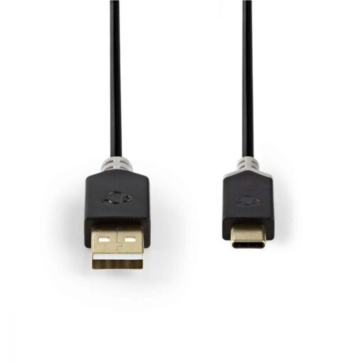 Nedis USB 2.0 Cable | Type-C Male - A Male | 1.0 m | Anthracite