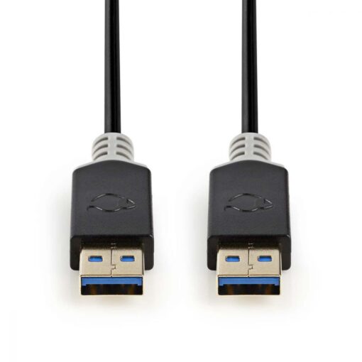 Nedis USB 3.0 Cable | A Male - A Male | 2.0 m | Anthracite