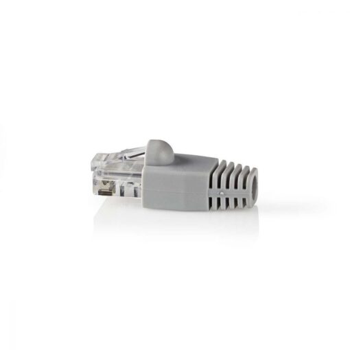Nedis Cat 6 UTP Network Connector Set | RJ45 Male - Free Strain Relief Boot | 10 pieces | Grey
