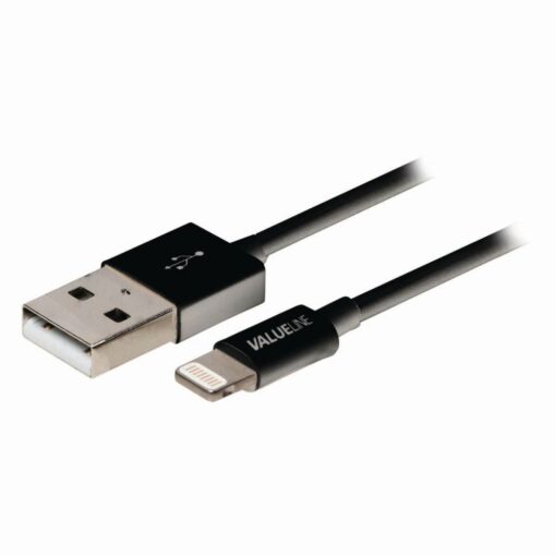 Nedis Sync and Charge Cable | Apple Lightning - USB A Male | 1.0 m | Black