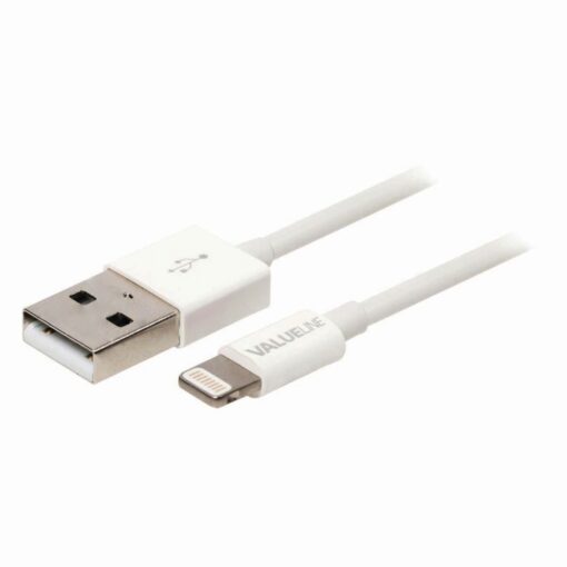 Nedis Sync and Charge Cable | Apple Lightning - USB A Male | 3.0 m | White