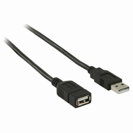 Nedis USB 2.0 Cable | A Male - A Female | 2.0 m | Black