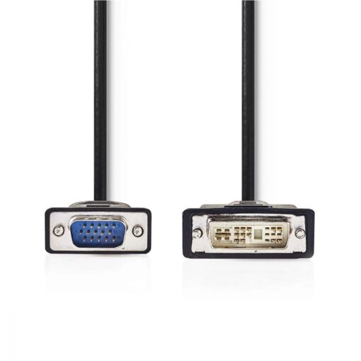 Nedis DVI Cable | DVI-A 12+5-Pin Male - VGA Male | 2.0 m | Black